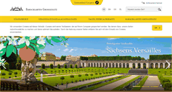 Desktop Screenshot of barockgarten-grosssedlitz.de